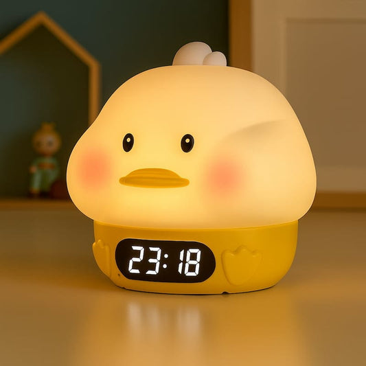 DuckRise Eendenwekker Met LED Verlichting En Dubbele Alarmen Nachtlampen