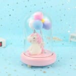 Eenhoorn Ballon Nachtlampje Resin 14x10 Cm Voor Kinderen Nachtlampen