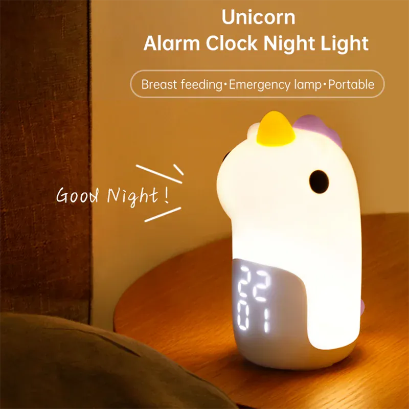 Eenhoorn Nachtlamp Wekker Cornelya Nachtlampen