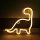 Fluorescerend Dinosaurus Neonpaneel