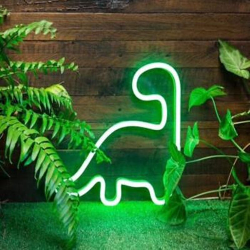 Fluorescerend Dinosaurus Neonpaneel Nachtlampen