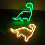 Fluorescerend Dinosaurus Neonpaneel Nachtlampen