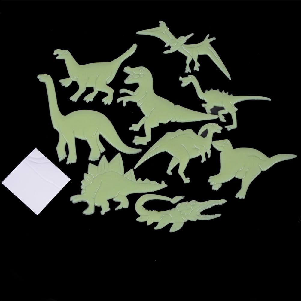 Fluorescerende Dinosaurus Stickers Nachtlampen