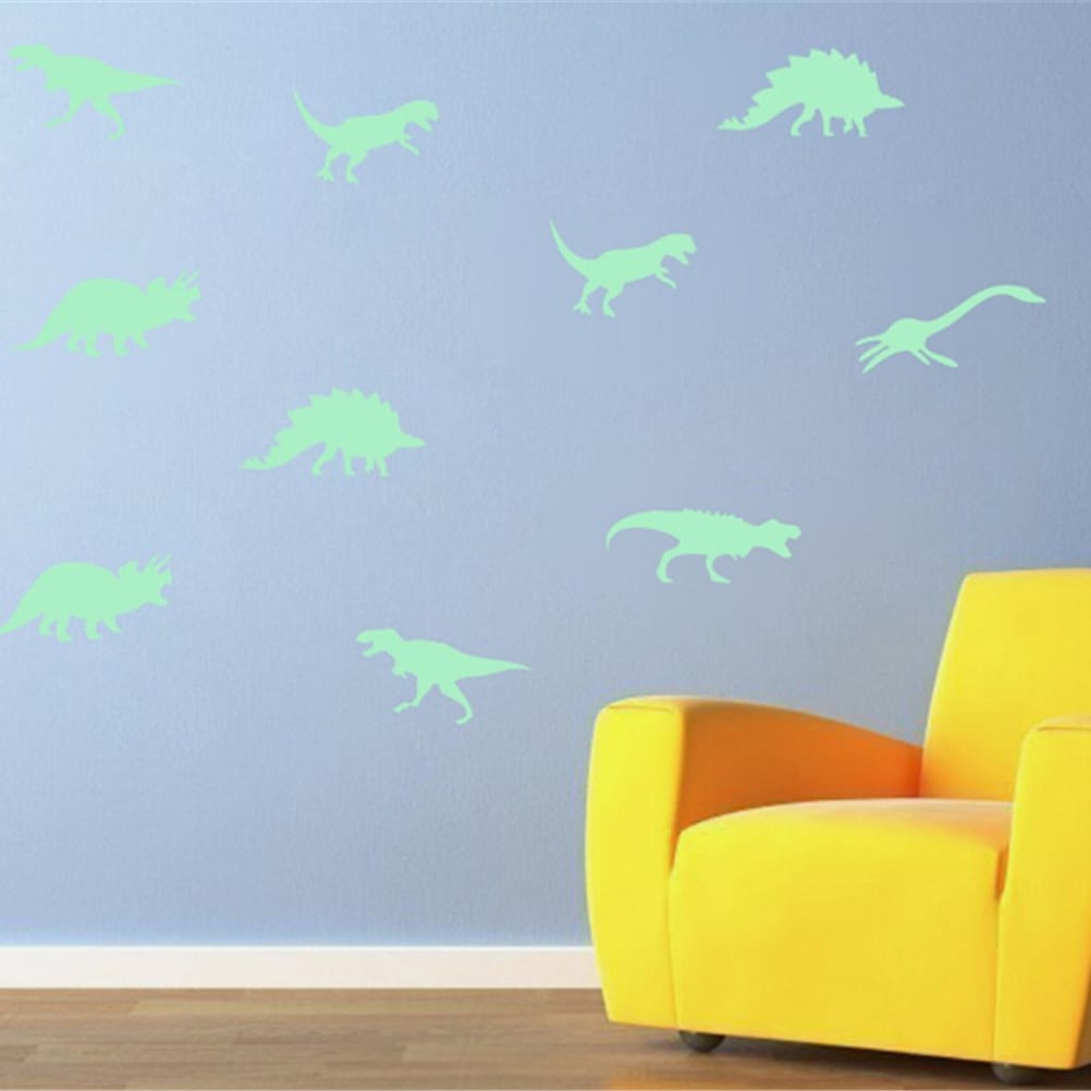 Fluorescerende Dinosaurus Stickers Nachtlampen
