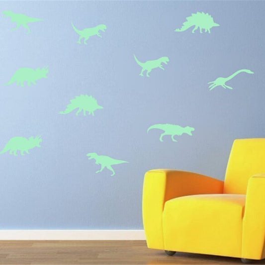 Fluorescerende Dinosaurus Stickers Nachtlampen