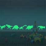 Fluorescerende Dinosaurus Stickers Nachtlampen
