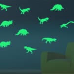 Fluorescerende Dinosaurus Stickers Nachtlampen
