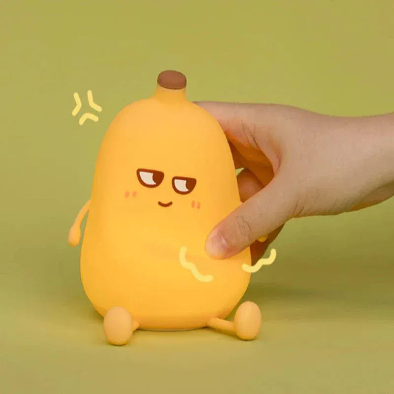 Geel Banaan Nachtlampje BananLuz Nachtlampen