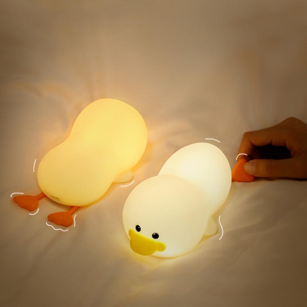 Geel Liggend Kuiken Nachtlampje Nachtlampen