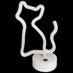 Geel Neon Kat Nachtlampje 15x15x10 Nachtlampen