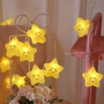 Geel Ster LED Lichtsnoer Nachtlampje Nachtlampen