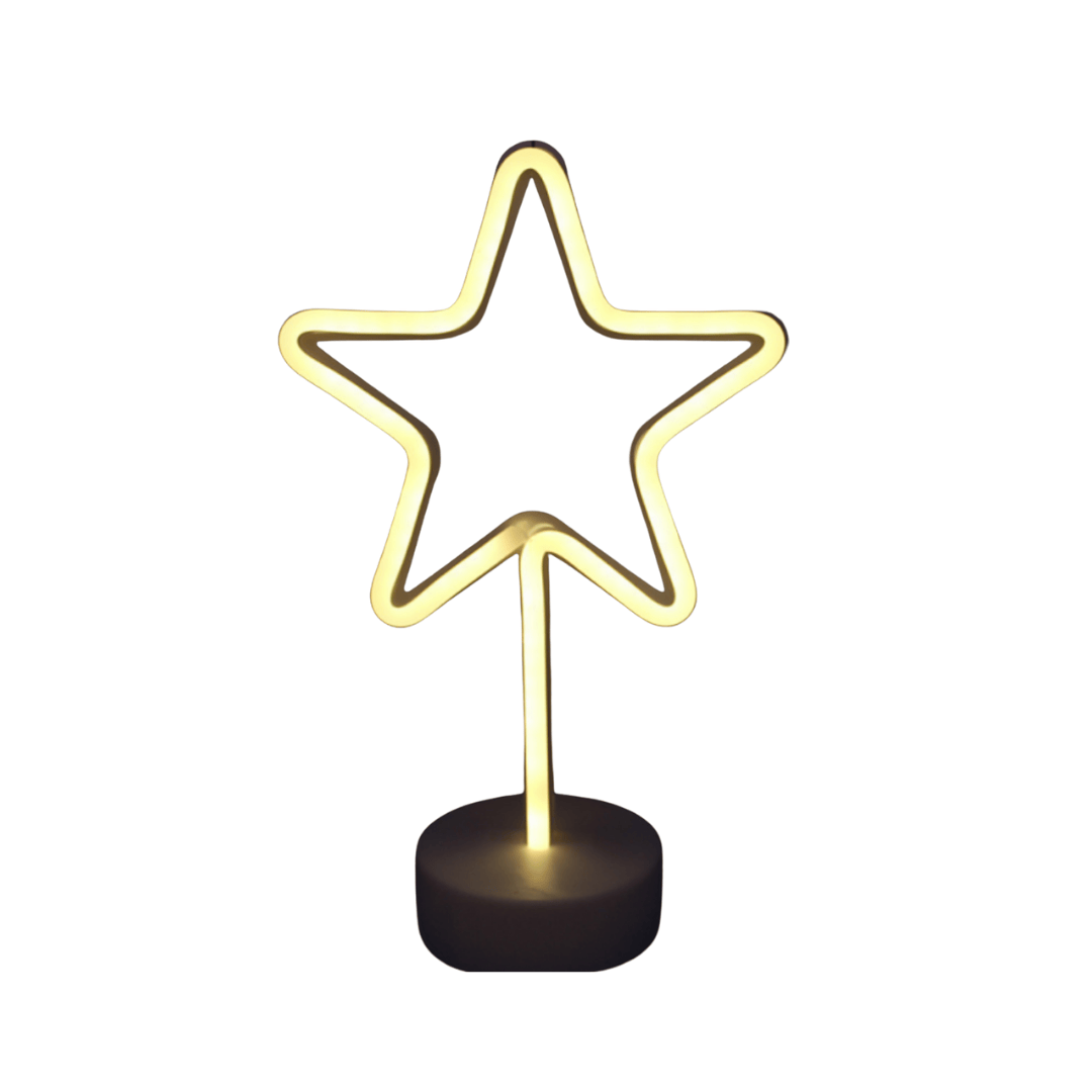 Gele Ster LED Lamp Nachtlampen