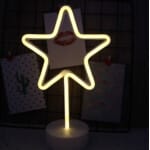 Gele Ster LED Lamp Nachtlampen
