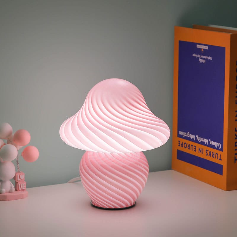 Glazen Paddenstoel LED Nachtlampje Nachtlampen