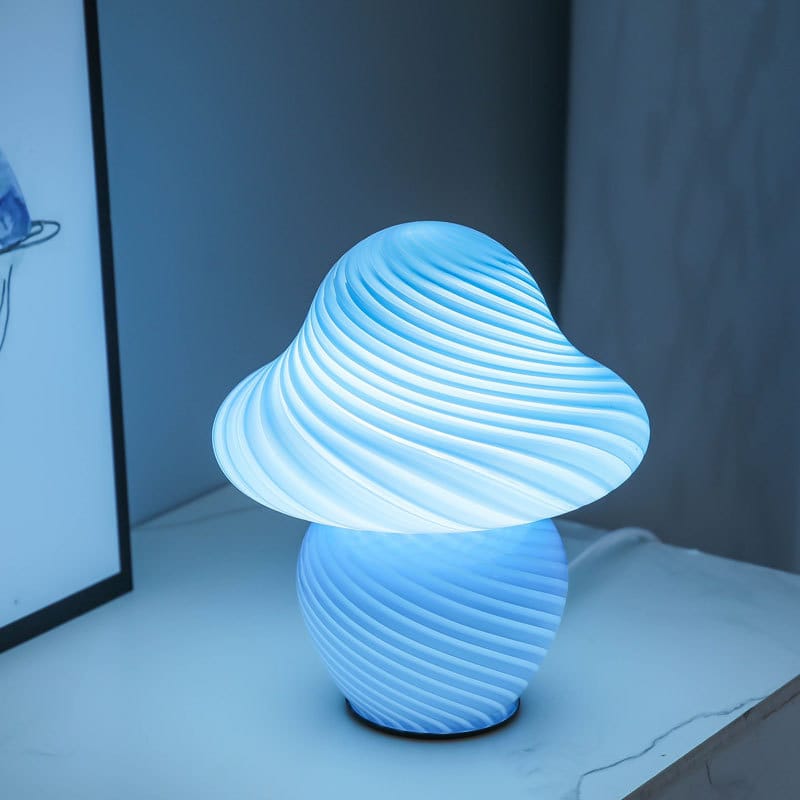 Glazen Paddenstoel LED Nachtlampje Nachtlampen