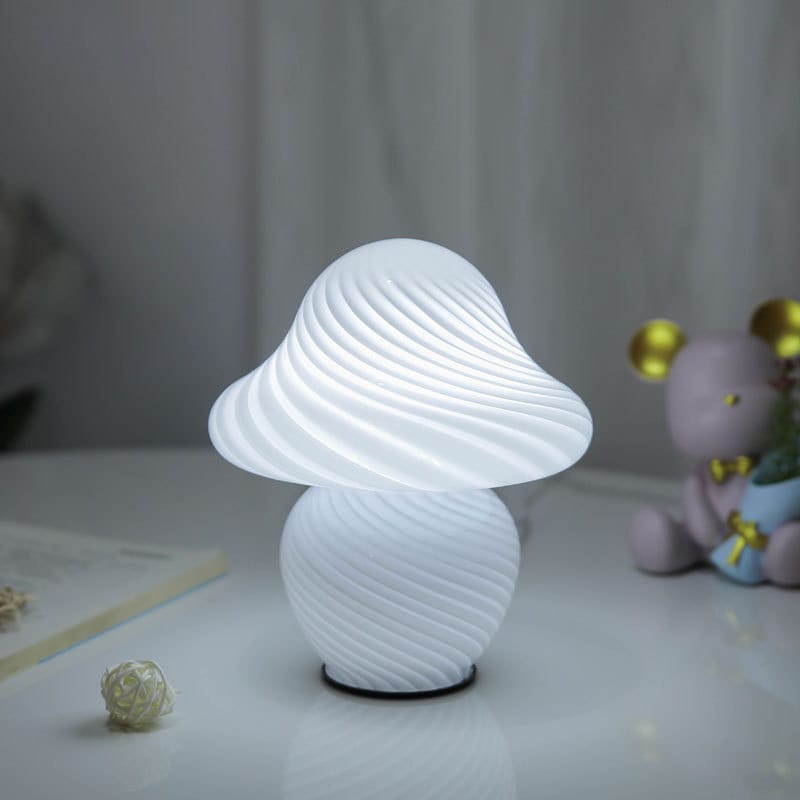 Glazen Paddenstoel LED Nachtlampje Nachtlampen