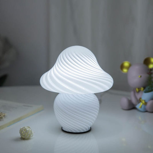 Glazen Paddenstoel LED Nachtlampje Nachtlampen