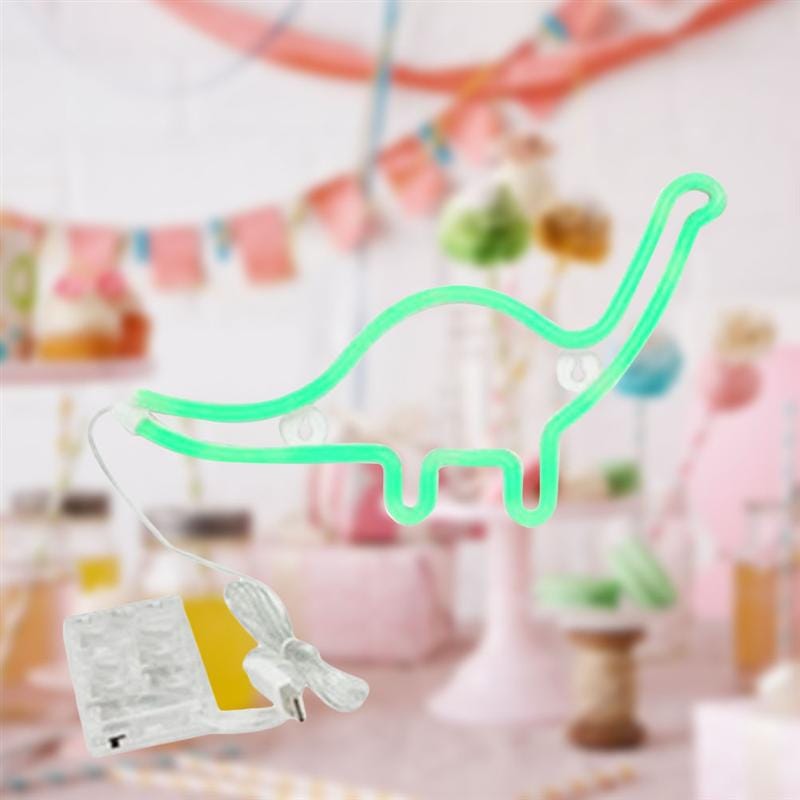 Groene Neon Dinosaurus Nachtlampje Voor Slaapkamer Nachtlampen