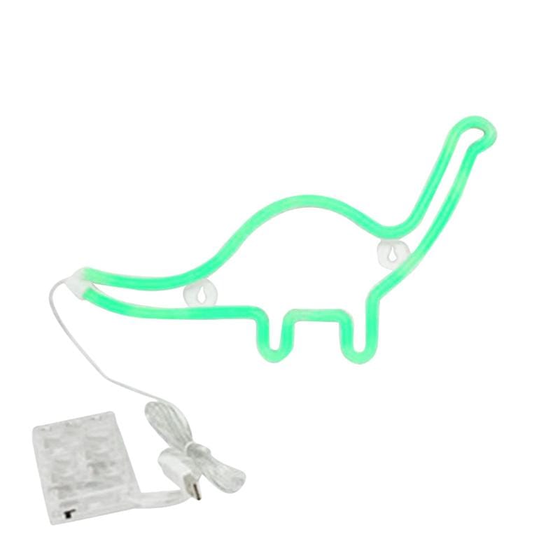 Groene Neon Dinosaurus Nachtlampje Voor Slaapkamer Nachtlampen