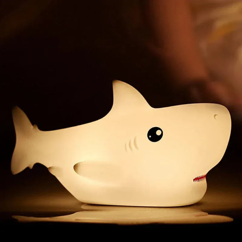 Haai Nachtlampje LumiShark Tactiel Zacht Warm Licht Nachtlampen