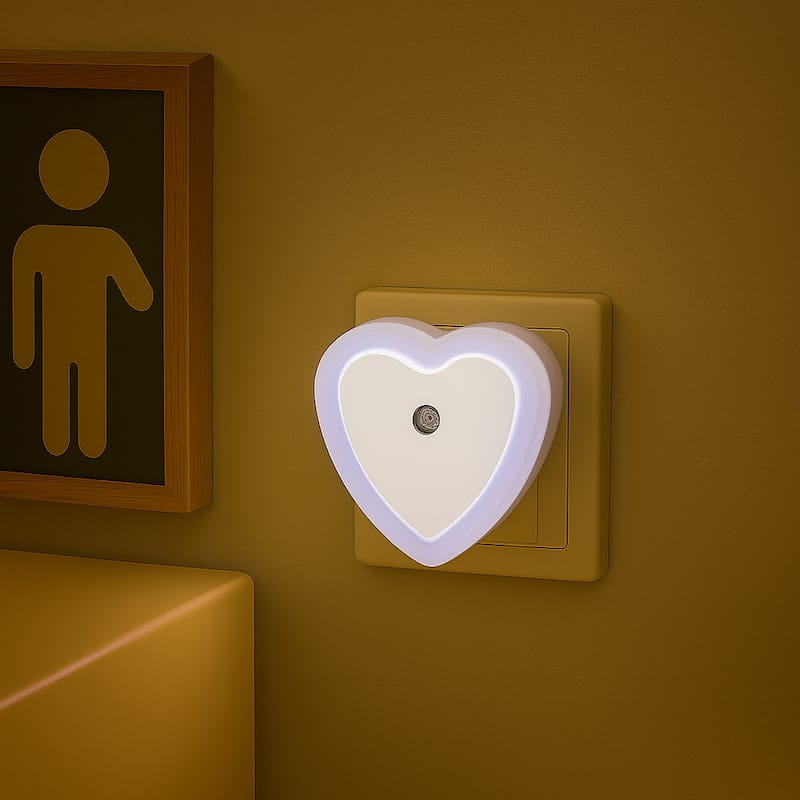 Hartvormig LED Nachtlampje LoveLight Stekker Nachtlampen