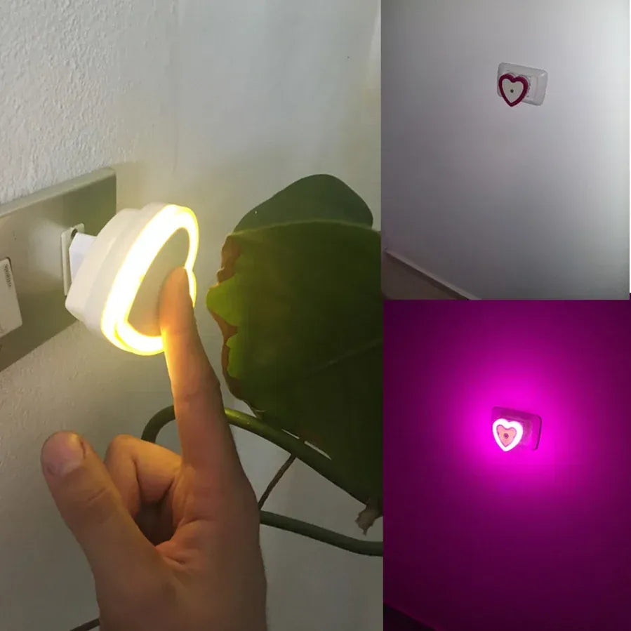 Hartvormig LED Nachtlampje LoveLight Stekker Nachtlampen