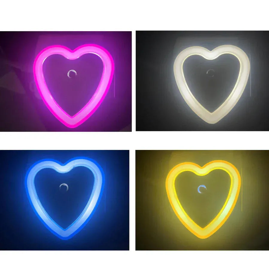 Hartvormig LED Nachtlampje LoveLight Stekker Nachtlampen