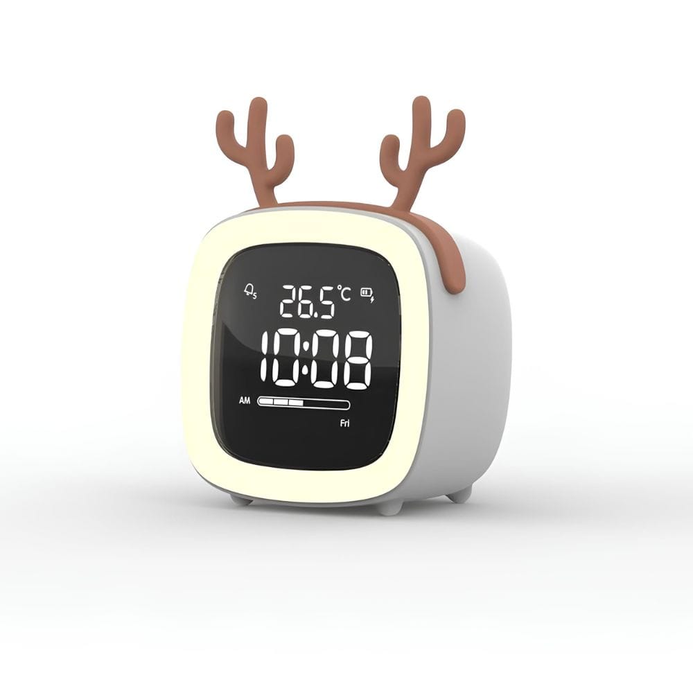 Hert Nachtlampje Alarm Thermometer Nachtlampen