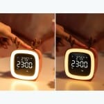 Hert Nachtlampje Alarm Thermometer Nachtlampen