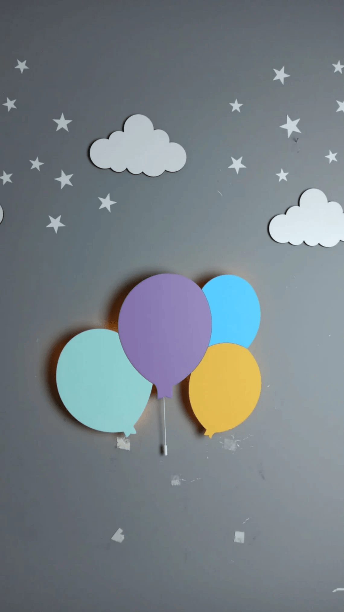 Houten Ballon en Olifant Nachtlamp Met LED Voor Kinderen Nachtlampen