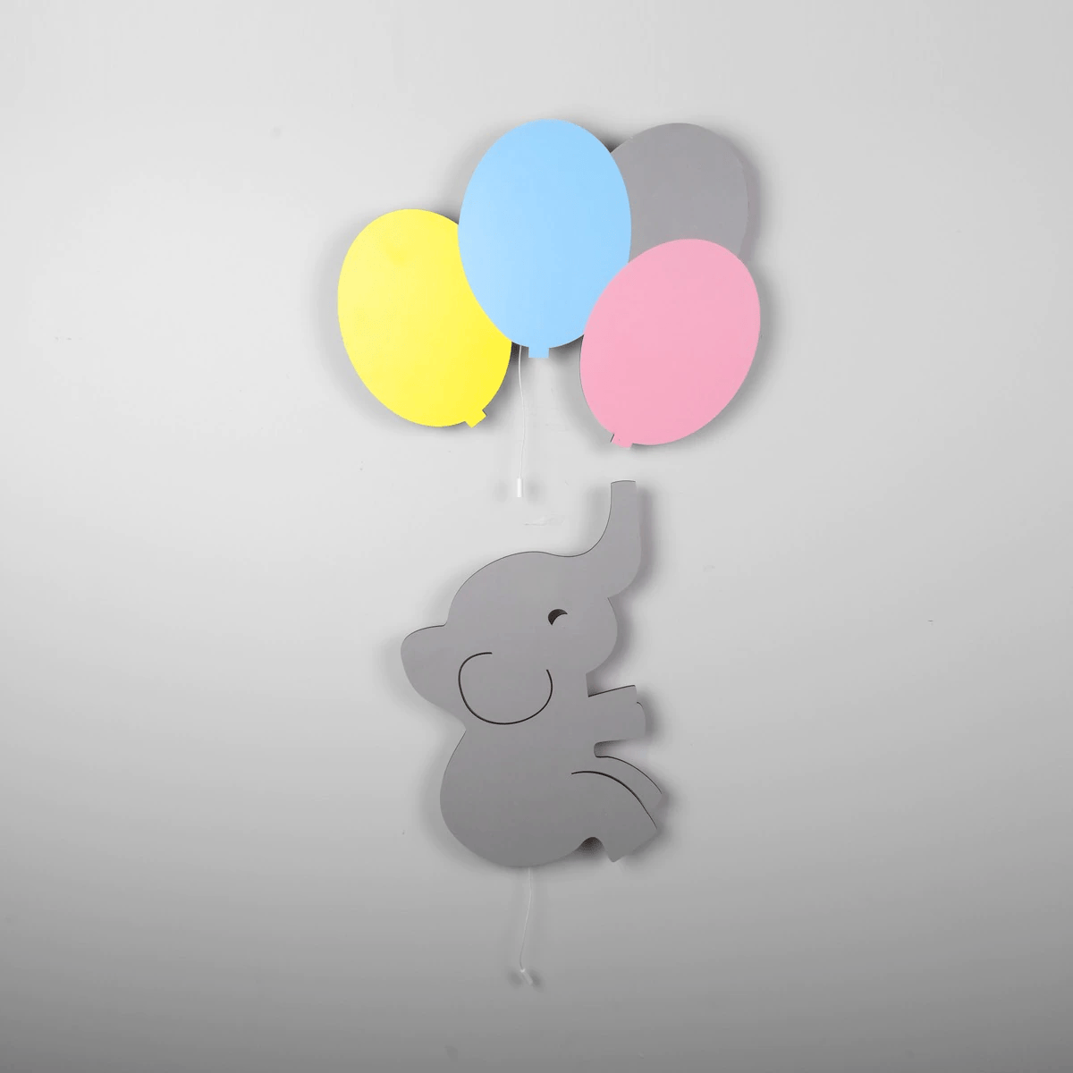 Houten Ballon en Olifant Nachtlamp Met LED Voor Kinderen Nachtlampen
