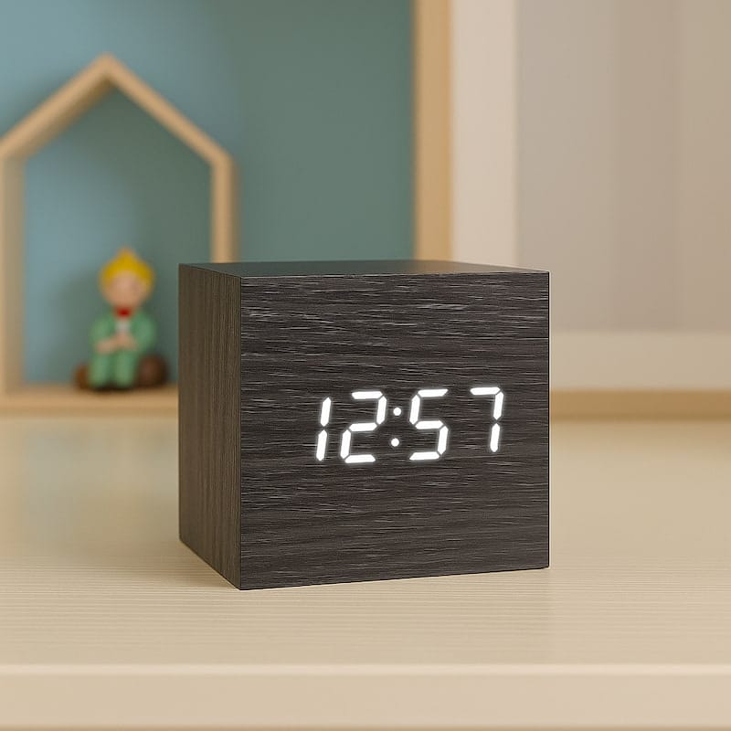 Houten Digitale Wekker ZenWood Nachtlampen