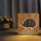 Houten Egel Nachtkastlampje USB
