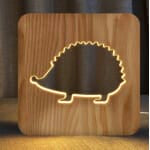 Houten Egel Nachtkastlampje USB Nachtlampen