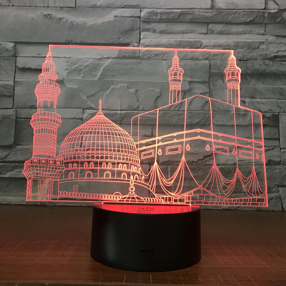 Islamitische Moskee 3D Nachtlampje MosQura Nachtlampen