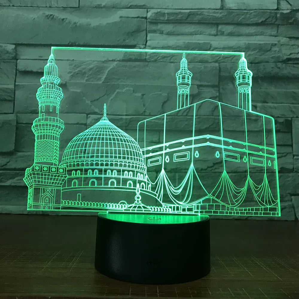 Islamitische Moskee 3D Nachtlampje MosQura Nachtlampen