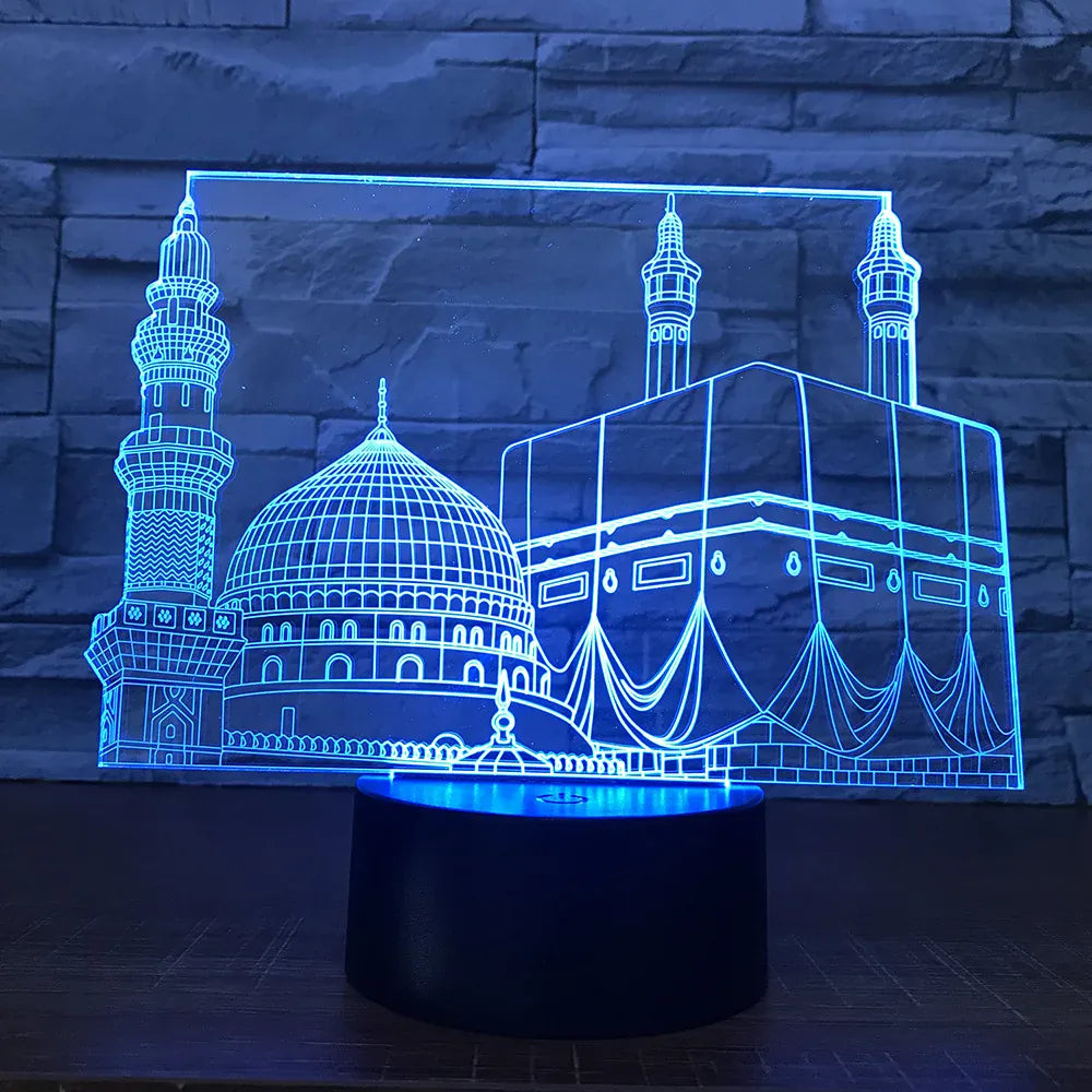 Islamitische Moskee 3D Nachtlampje MosQura Nachtlampen