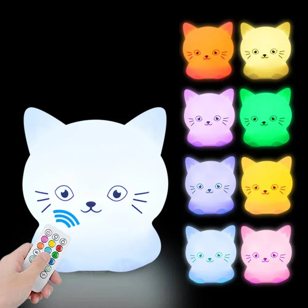 Kat Nachtlampje LumiCat Siliconen Nachtlampen