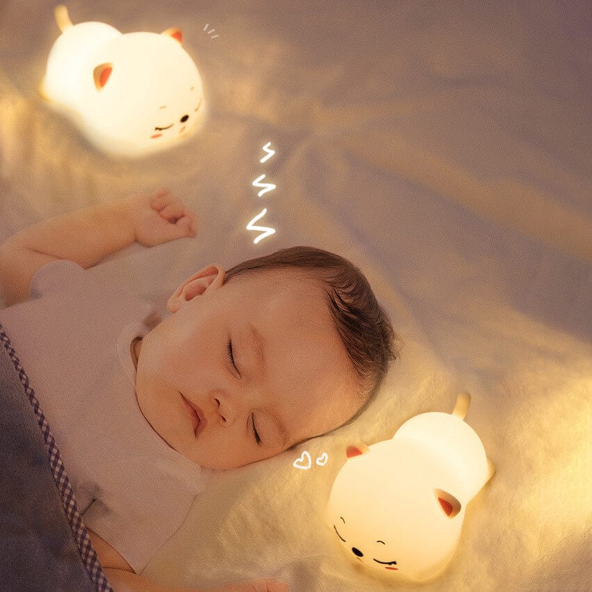 Kawaii Kat Nachtlampje 13cm Nachtlampen