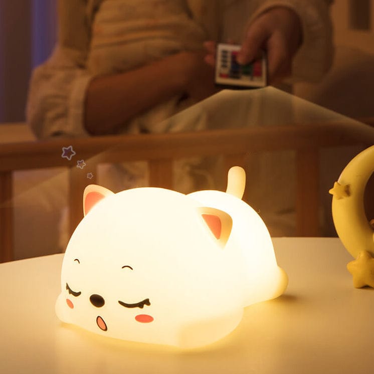 Kawaii Kat Nachtlampje 13cm Nachtlampen