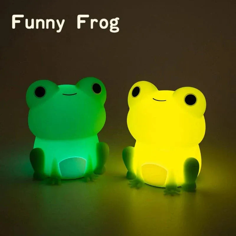 Kikker Nachtlampje LumiFrog Silicone Tactiele Sensor Nachtlampen