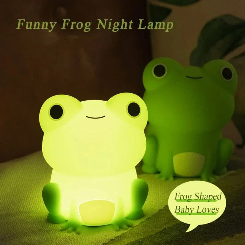 Kikker Nachtlampje LumiFrog Silicone Tactiele Sensor Nachtlampen