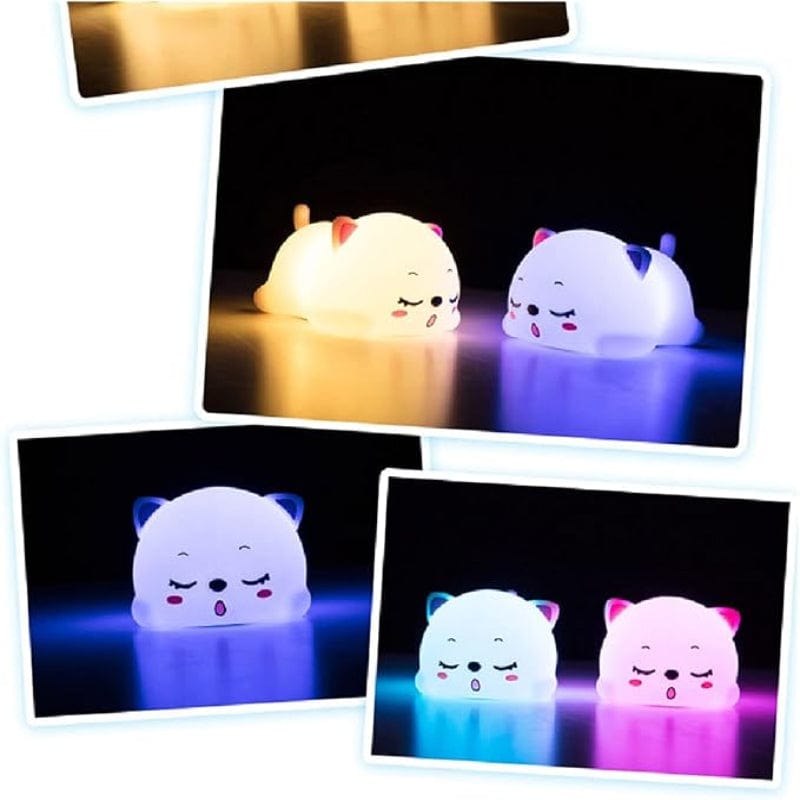 Kitten Nachtlampje KittyGlow Siliconen LED Nachtlicht Nachtlampen