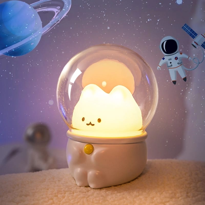Klein Astronaut Kat Nachtlampje Nachtlampen