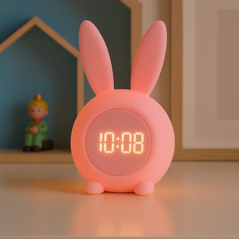 Kleine BunnyBell Kinderwekker LED Nachtlampen