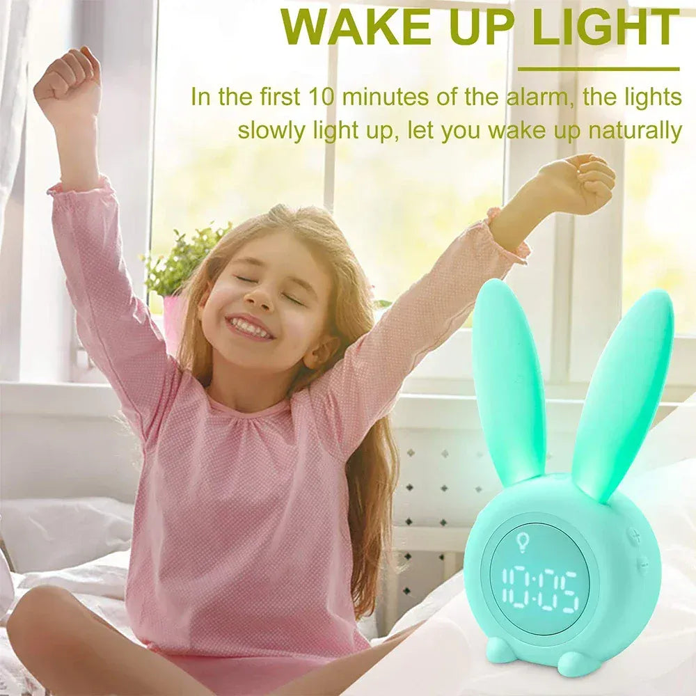 Kleine BunnyBell Kinderwekker LED Nachtlampen