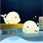 Kleine Walvis Nachtlampje Met Batterij 17,8 cm Cartoon Ontwerp Nachtlampen