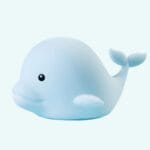 Kleine Walvis Nachtlampje Met Batterij 17,8 cm Cartoon Ontwerp Nachtlampen