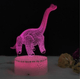 Kleurrijk 3D Dinosaurus Voet Nachtlampje Voor Kinderen 25 cm