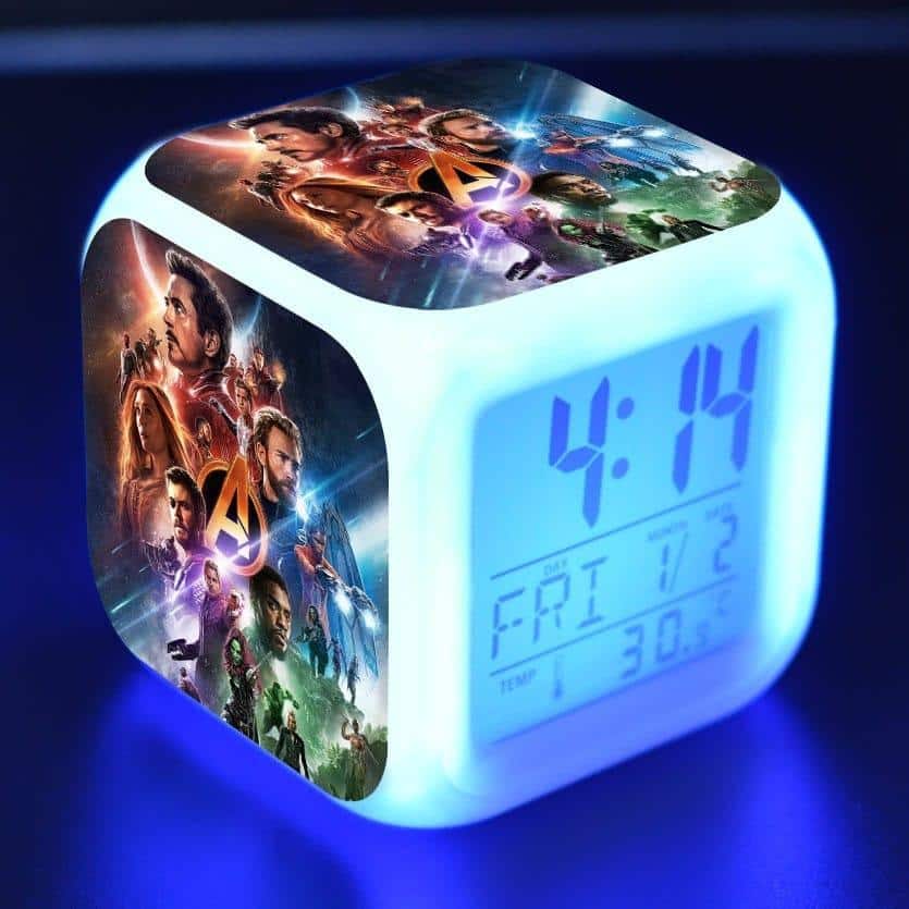 Kleurrijk Disney Marvel LED Nachtlampje Met 3D-Figuren 8x8x8 cm Nachtlampen